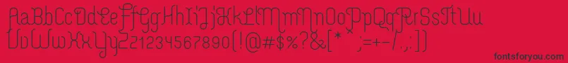 MerijntjeRegular Font – Black Fonts on Red Background