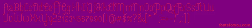 MerijntjeRegular Font – Red Fonts on Purple Background