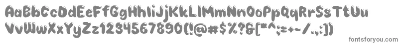 Choko Font – Gray Fonts on White Background