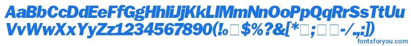 FranklinGothicBlackitalic Font – Blue Fonts