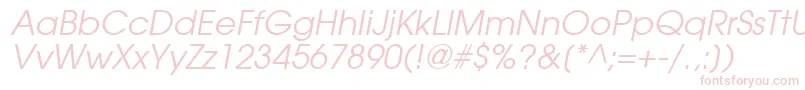 Шрифт TrendexSsiItalic – розовые шрифты на белом фоне