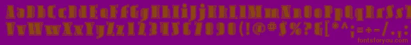 Lisätietoja AvondaleInline-fontista AvondaleInline-fontti – ruskeat fontit violetilla taustalla