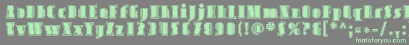 AvondaleInline Font – Green Fonts on Gray Background