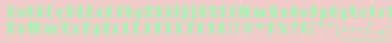 AvondaleInline Font – Green Fonts on Pink Background