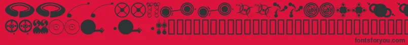 フォントFts4 – 赤い背景に黒い文字