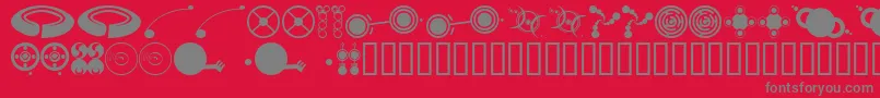Fts4 Font – Gray Fonts on Red Background
