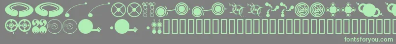 Fonte Fts4 – fontes verdes em um fundo cinza