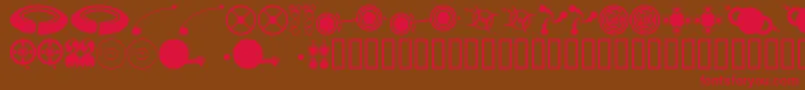 Fts4 Font – Red Fonts on Brown Background