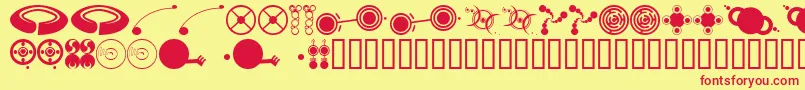 Fts4 Font – Red Fonts on Yellow Background