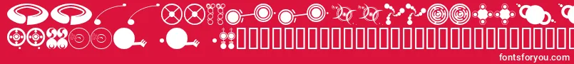 フォントFts4 – 赤い背景に白い文字