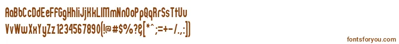 Шрифт ZillahModernNarrow – коричневые шрифты на белом фоне