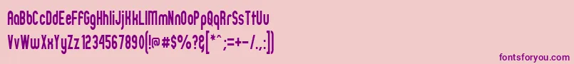 ZillahModernNarrow Font – Purple Fonts on Pink Background