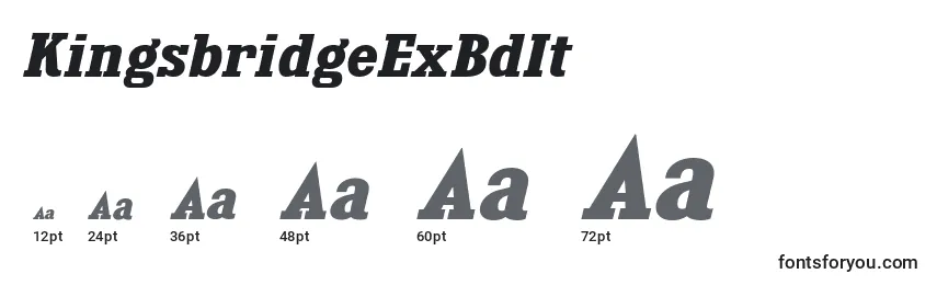 KingsbridgeExBdIt Font Sizes