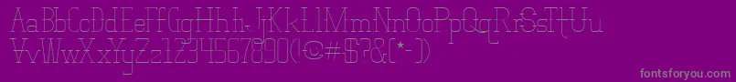 VloderstoneLiteBeta1 Font – Gray Fonts on Purple Background