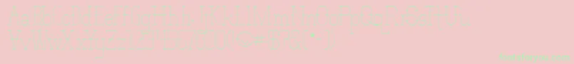 VloderstoneLiteBeta1 Font – Green Fonts on Pink Background