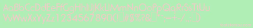 R791DecoRegular Font – Pink Fonts on Green Background