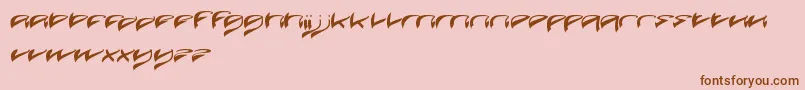 JavaIsland Font – Brown Fonts on Pink Background