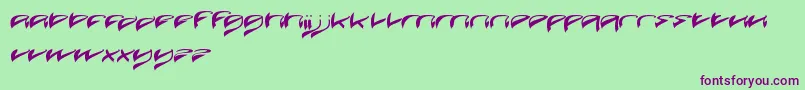 JavaIsland Font – Purple Fonts on Green Background