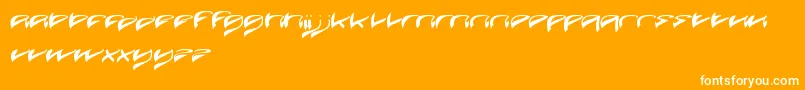 JavaIsland Font – White Fonts on Orange Background