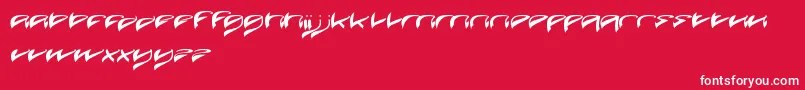 フォントJavaIsland – 赤い背景に白い文字