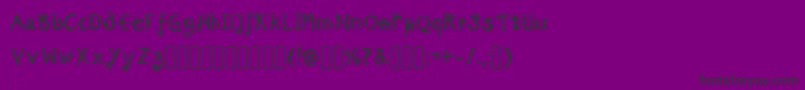 Шрифт TricktreatsleepBoldRegular – чёрные шрифты на фиолетовом фоне