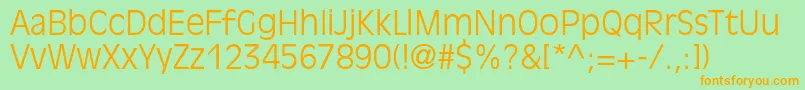 AntiqueolivestdLight Font – Orange Fonts on Green Background