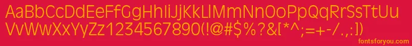 AntiqueolivestdLight Font – Orange Fonts on Red Background