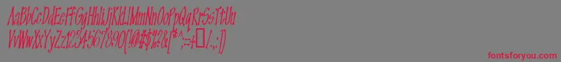 Omegaoldface Font – Red Fonts on Gray Background