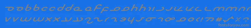 Masterei Font – Gray Fonts on Blue Background