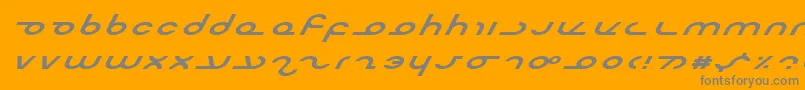 Masterei Font – Gray Fonts on Orange Background