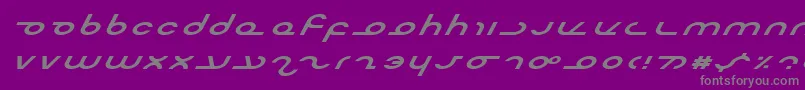 Masterei-Schriftart – Graue Schriften auf violettem Hintergrund