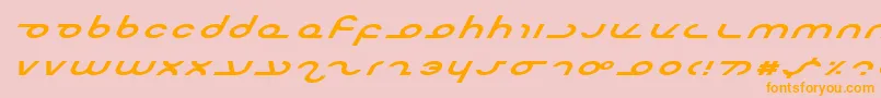 Masterei Font – Orange Fonts on Pink Background