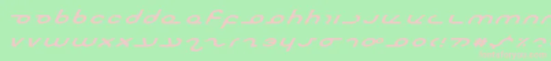 Masterei Font – Pink Fonts on Green Background