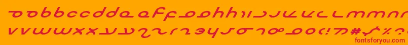 Masterei Font – Red Fonts on Orange Background