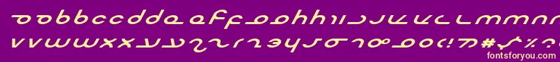 Masterei Font – Yellow Fonts on Purple Background