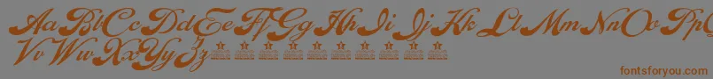 EnthrallPersonalUse-Schriftart – Braune Schriften auf grauem Hintergrund
