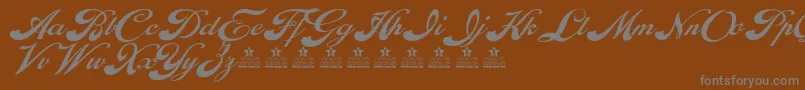 EnthrallPersonalUse Font – Gray Fonts on Brown Background