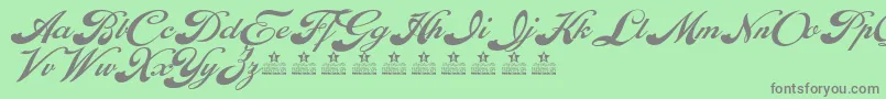 EnthrallPersonalUse Font – Gray Fonts on Green Background