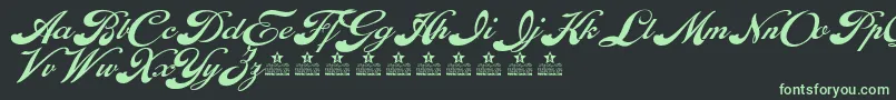 EnthrallPersonalUse Font – Green Fonts on Black Background