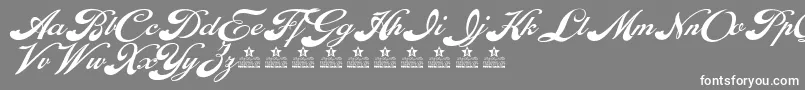 EnthrallPersonalUse-Schriftart – Weiße Schriften auf grauem Hintergrund