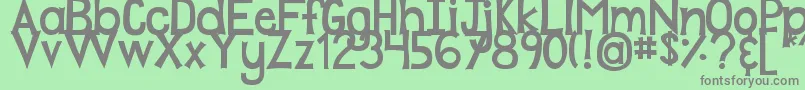 DjbPlayMistyForMe Font – Gray Fonts on Green Background