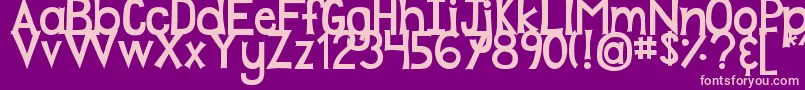 DjbPlayMistyForMe Font – Pink Fonts on Purple Background