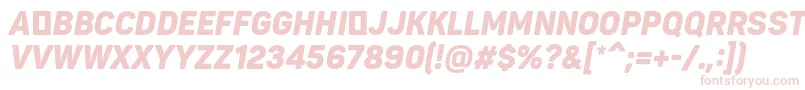 PantonnarrowBlackitaliccaps Font – Pink Fonts on White Background