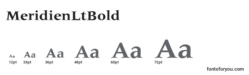 MeridienLtBold Font Sizes