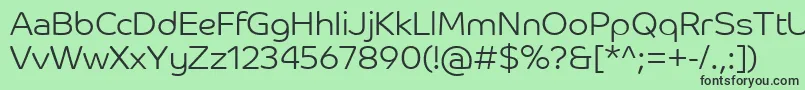 CoHeadlineCorpLight Font – Black Fonts on Green Background