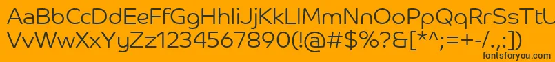 CoHeadlineCorpLight Font – Black Fonts on Orange Background