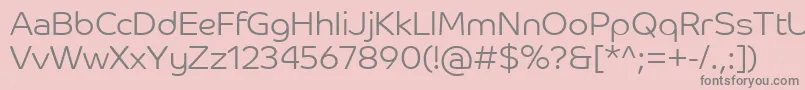 CoHeadlineCorpLight Font – Gray Fonts on Pink Background