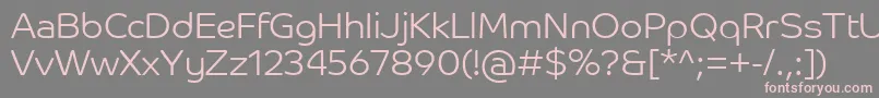 CoHeadlineCorpLight Font – Pink Fonts on Gray Background