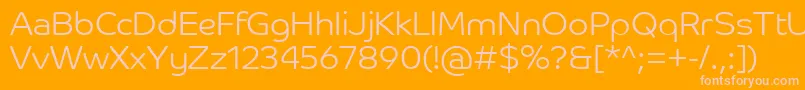 CoHeadlineCorpLight Font – Pink Fonts on Orange Background