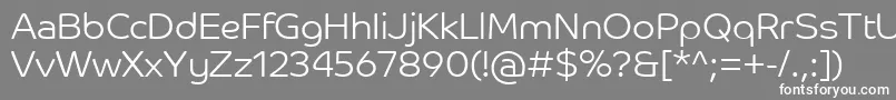 CoHeadlineCorpLight Font – White Fonts on Gray Background